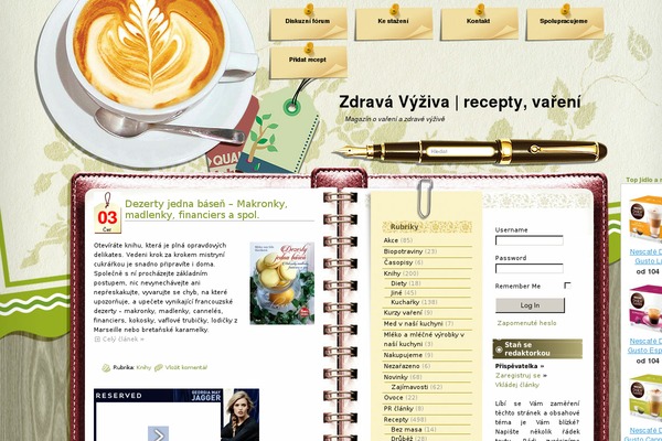 Coffee Desk theme site design template sample