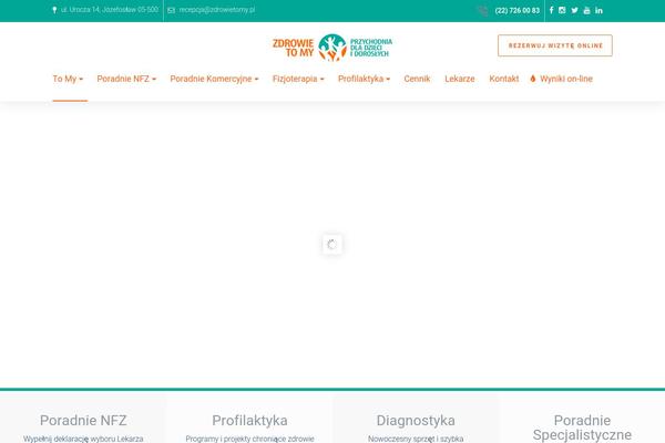 BeClinic theme site design template sample