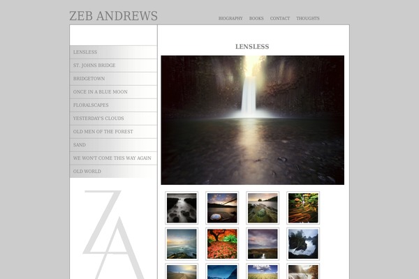 zebandrews.com site used Zeb