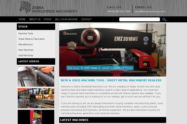 zebramachinery.com site used Reverie