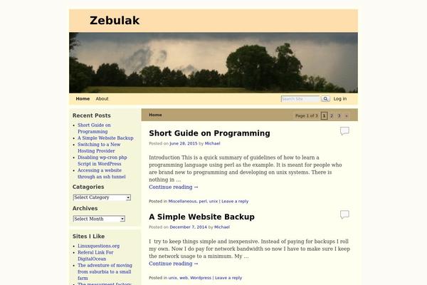 WordPress website example screenshot