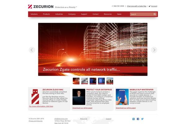 zecurion.com site used Zecurion