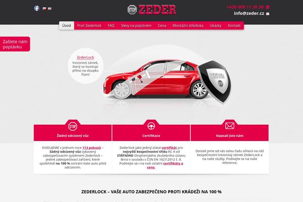 zeder.cz site used Zeder