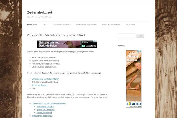WordPress website example screenshot