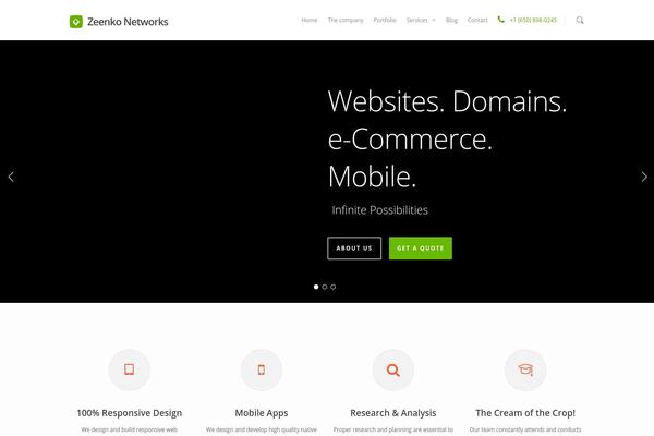 Salient theme site design template sample