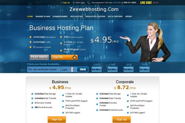 zeewebhosting.com site used Optimum-hosting