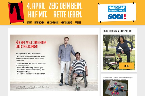 zeigdeinbein.de site used Lendyourleg