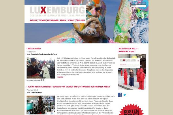 Lux theme site design template sample