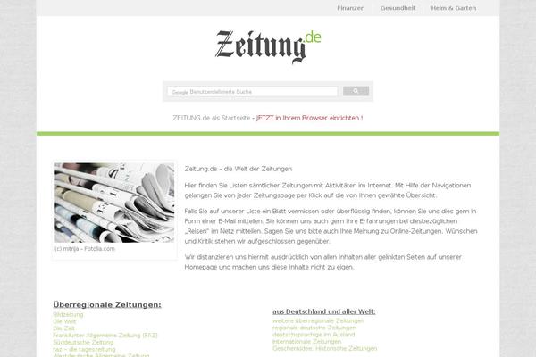 zeitung.de site used Zeitung2015