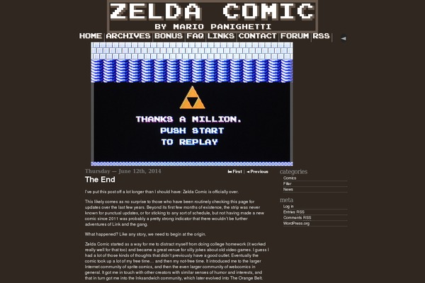 zeldacomic.net site used Comicpress-2