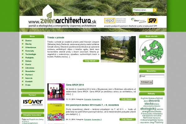 zelenarchitektura.sk site used Zelenarchitektura
