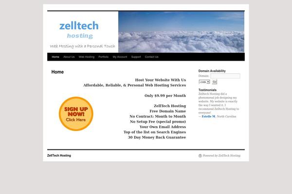 zelltechhosting.com site used Zelltech