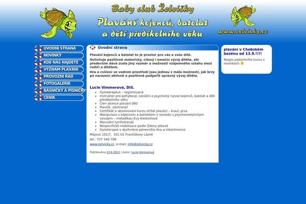 zelvicky.cz site used Zelvicky
