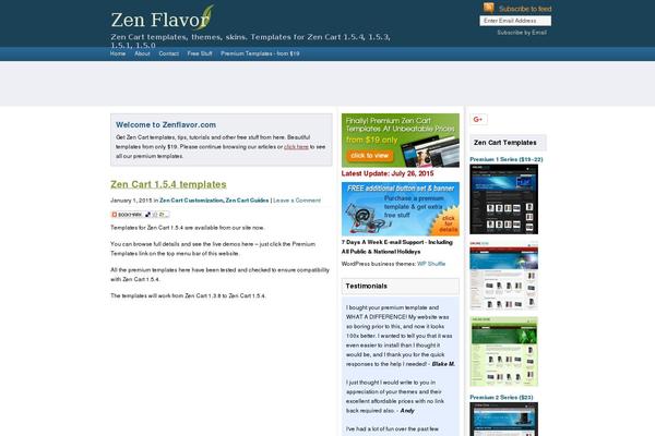 zenflavor.com site used Xtremeblogg