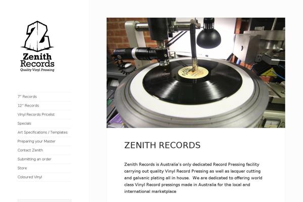Zenith theme site design template sample