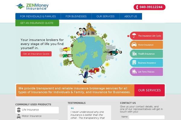 WordPress website example screenshot