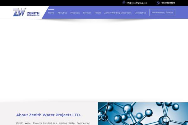 zennithgroup.com site used Zenith-waters-projects