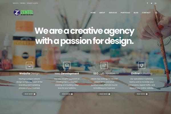 Easyweb theme site design template sample