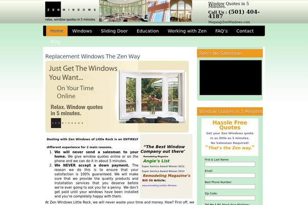 zenwindowslittlerock.com site used Oage12