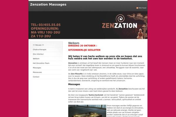 zenzation.be site used Menu_left