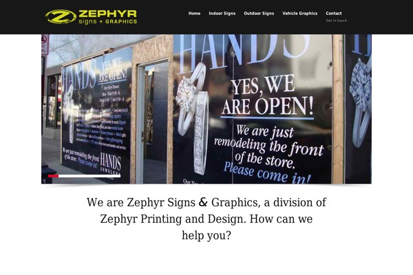 zephyrsigns.com site used Wpsharp