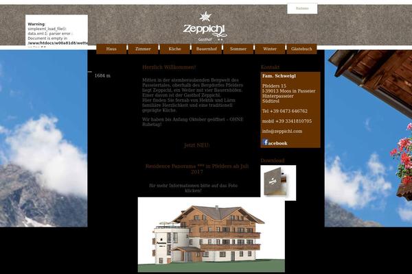 zeppichl.com site used Lukas-theme