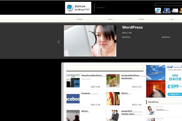 WordPress website example screenshot