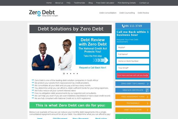 zerodebt.co.za site used Zerodebt