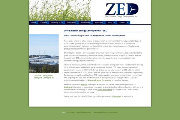 zed theme websites examples