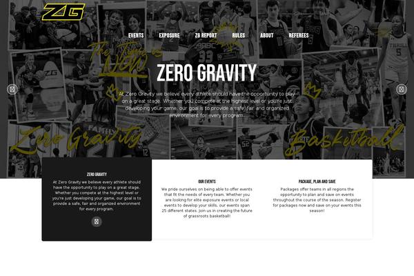 zerogravitybasketball.com site used Ymtheme