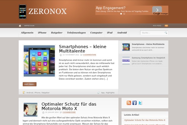 WordPress website example screenshot