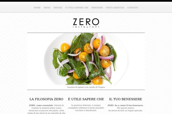 Zero theme site design template sample