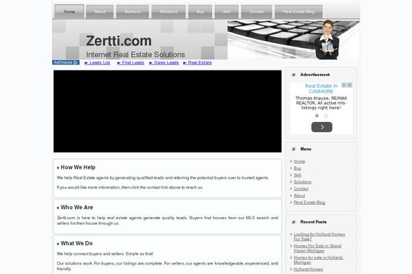 zertti.com site used Zerttitheme