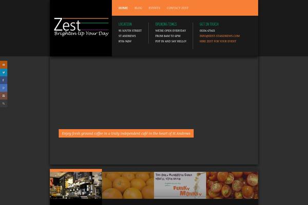Coffee Shop theme site design template sample