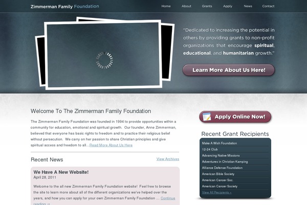 zfamilyfoundation.com site used Zimmerman