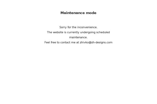 Site using WP Maintenance Mode plugin