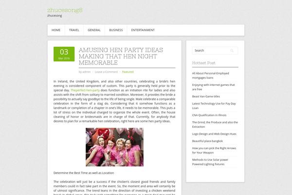 WordPress website example screenshot