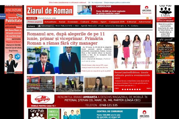 ziarulderoman.ro site used Zdr-theme