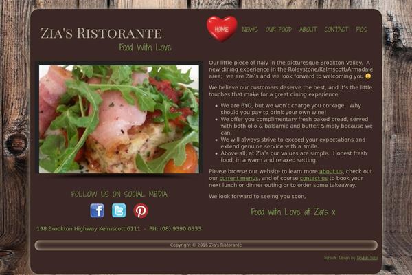 Site using Easy-restaurant-menu-manager plugin