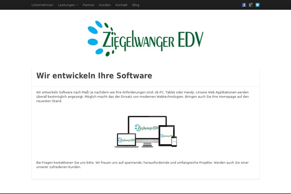 ziegelwanger-edv.at site used Standard_modified
