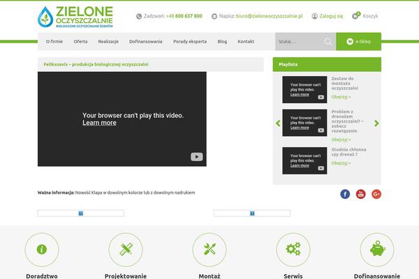 zielone-oczyszczalnie.pl site used Zielone-oczyszczalnie