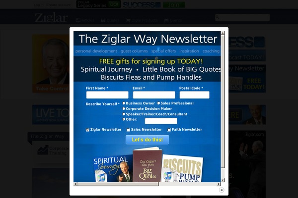 ziglar.com site used Phoenix-ziglar