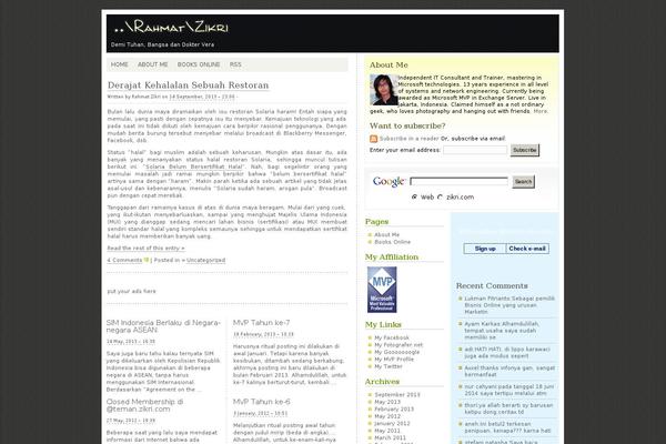 WordPress website example screenshot