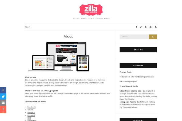 zillamag.com site used Olsen Light