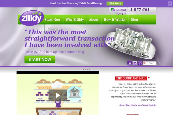 zillidy.com site used Zillidy