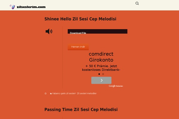 zilseslerim.com site used Twenty Thirteen