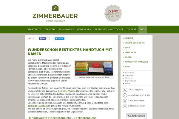 zimmerbauer.eu site used Zimmerbauer