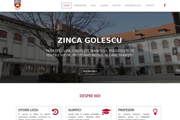 zinca-golescu.ro site used Educate