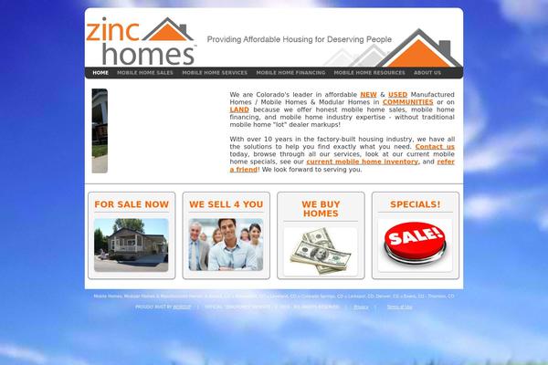 zinchomes.com site used Smalbiz