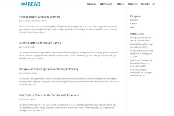 WordPress website example screenshot